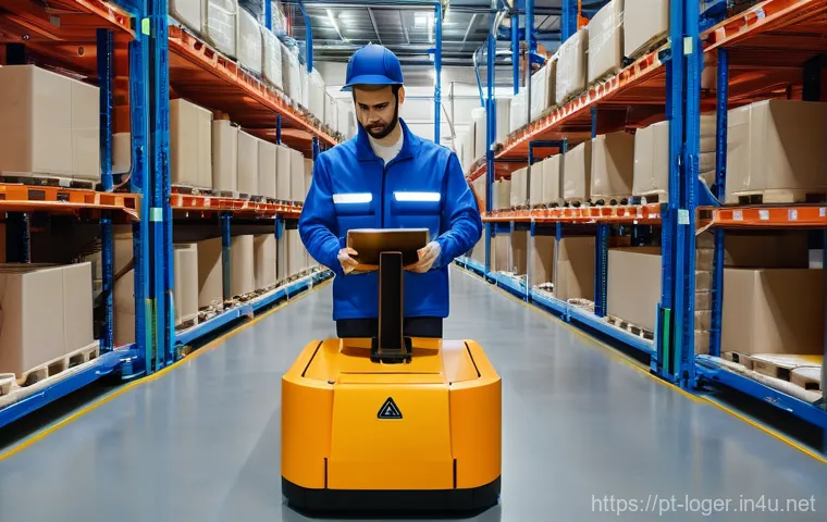 물류관리사와 창고 자동화 사례 - **A Visionary Logistician Leading Portugal's Supply Chain:**
    A medium shot, realistic photo of a...