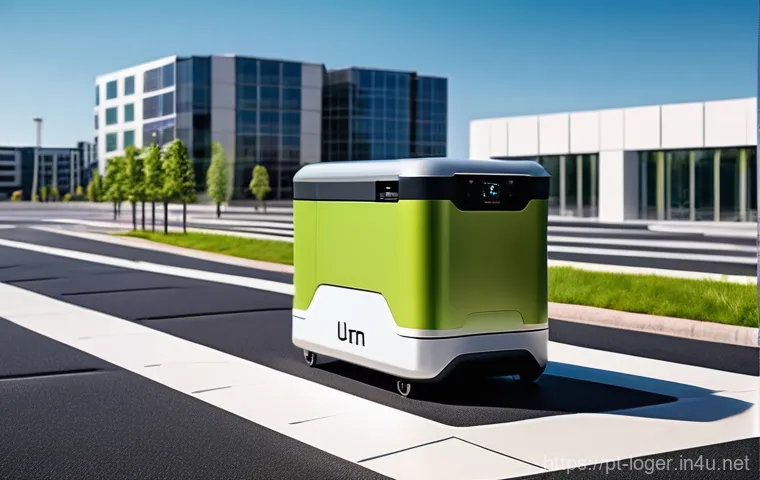 물류관리사 물류 관련 스타트업 트렌드 - **Prompt 1: Urban Eco-Delivery Network**
"A bustling, modern city street scene at eye-level, sho...