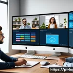 물류관리사 관련 학습 커뮤니티 추천 - A vibrant online logistics discussion forum scene showing diverse professionals and students engaged...